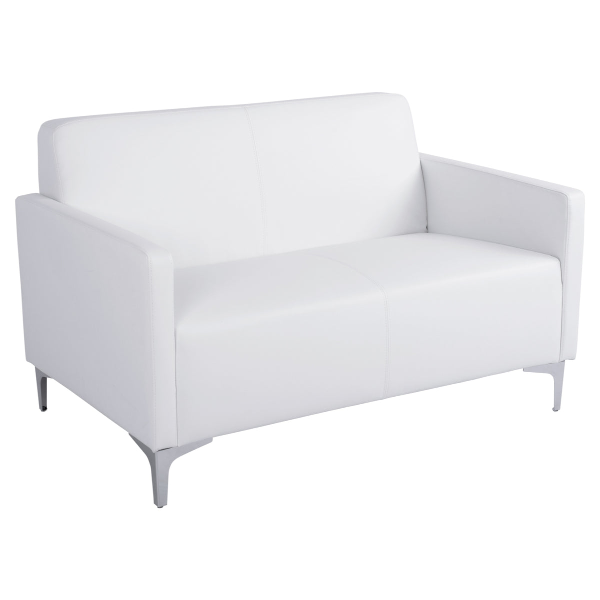ΚΑΝΑΠΕΣ 2ΘΕΣΙΟΣ NELLIE HM3159.22 ΜΕ ΛΕΥΚΟ PU 113x71x71Υ εκ. - Pakobazaar