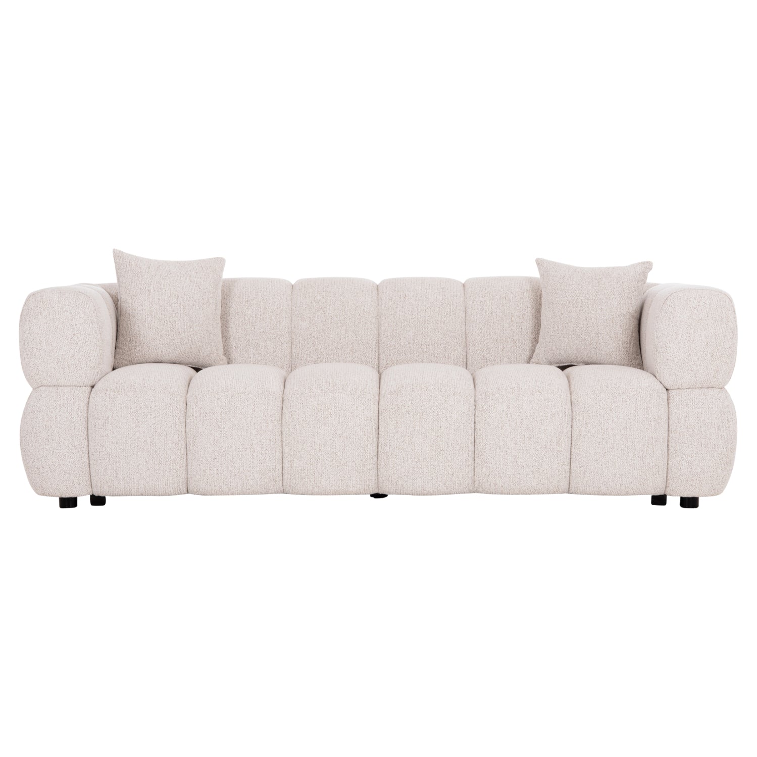 ΚΑΝΑΠΕΣ 3-ΘΕΣΙΟΣ NORIKA HM3331.02 ΕΚΡΟΥ ΥΦΑΣΜΑ 220x88x85Υεκ. - Pakobazaar