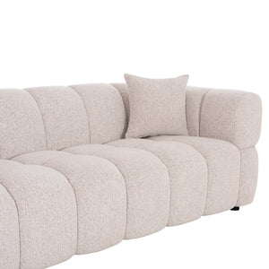 ΚΑΝΑΠΕΣ 3-ΘΕΣΙΟΣ NORIKA HM3331.02 ΕΚΡΟΥ ΥΦΑΣΜΑ 220x88x85Υεκ. - Pakobazaar