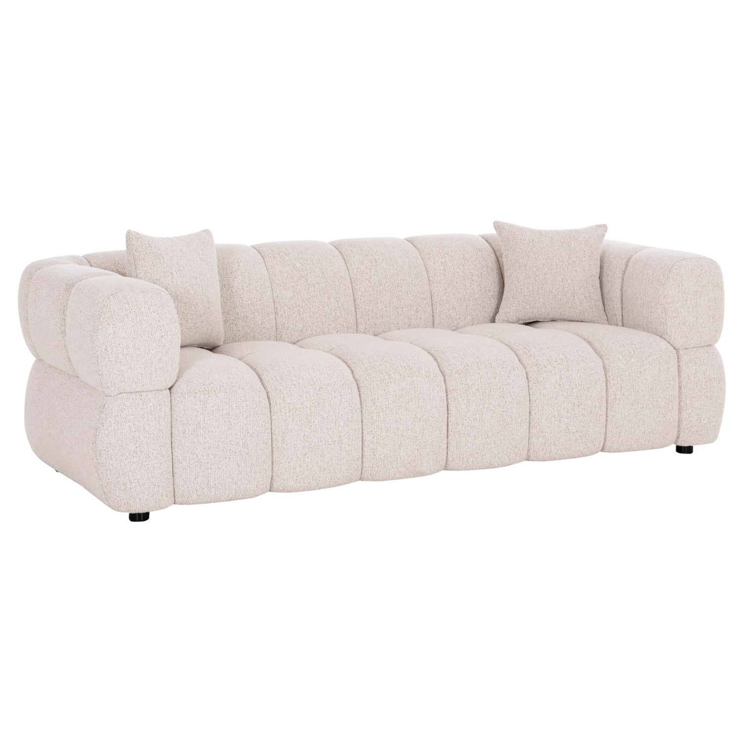 ΚΑΝΑΠΕΣ 3-ΘΕΣΙΟΣ NORIKA HM3331.02 ΕΚΡΟΥ ΥΦΑΣΜΑ 220x88x85Υεκ. - Pakobazaar