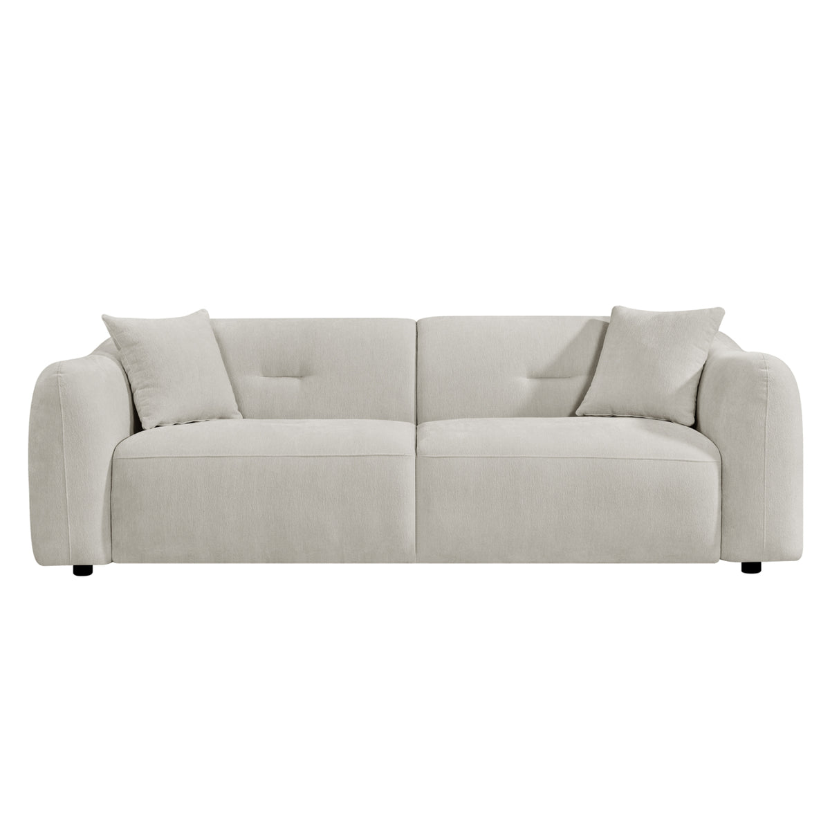 ΚΑΝΑΠΕΣ 3-ΘΕΣΙΟΣ JUNOA HM3333.02 ΕΚΡΟΥ ΥΦΑΣΜΑ 228x89x74Υεκ - Pakobazaar