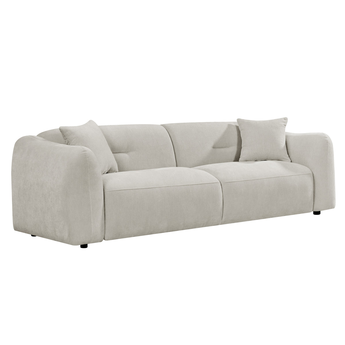 ΚΑΝΑΠΕΣ 3-ΘΕΣΙΟΣ JUNOA HM3333.02 ΕΚΡΟΥ ΥΦΑΣΜΑ 228x89x74Υεκ - Pakobazaar