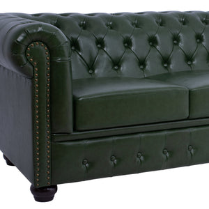 ΚΑΝΑΠΕΣ 3ΘΕΣΙΟΣ T.CHESTERFIELD HM3009.08 ΤΕΧΝΟΔΕΡΜΑ ΚΥΠΑΡΙΣΣΙ 208x90x73 εκ. - Pakobazaar