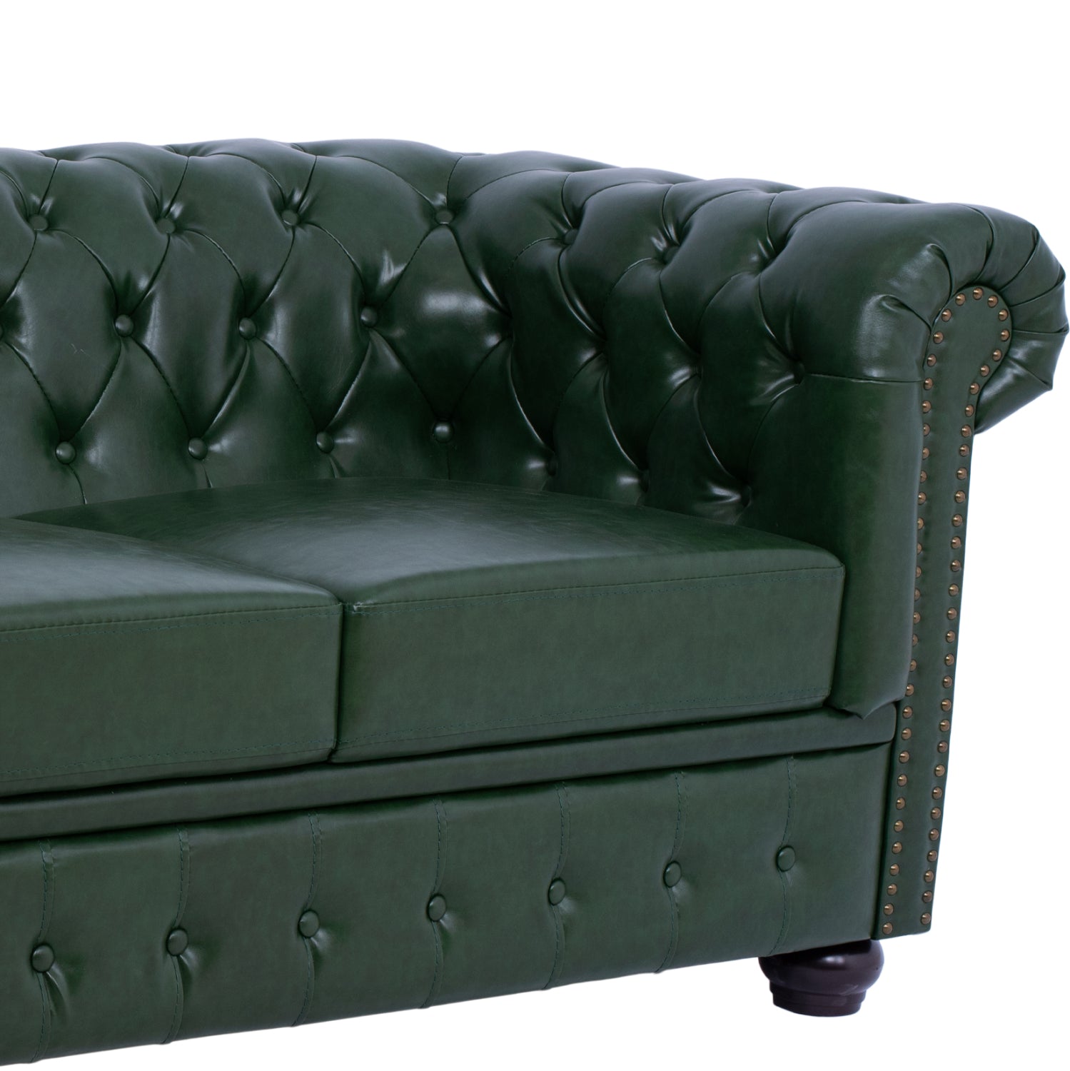ΚΑΝΑΠΕΣ 3ΘΕΣΙΟΣ T.CHESTERFIELD HM3009.08 ΤΕΧΝΟΔΕΡΜΑ ΚΥΠΑΡΙΣΣΙ 208x90x73 εκ. - Pakobazaar