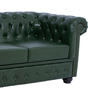 ΚΑΝΑΠΕΣ 3ΘΕΣΙΟΣ T.CHESTERFIELD HM3009.08 ΤΕΧΝΟΔΕΡΜΑ ΚΥΠΑΡΙΣΣΙ 208x90x73 εκ. - Pakobazaar