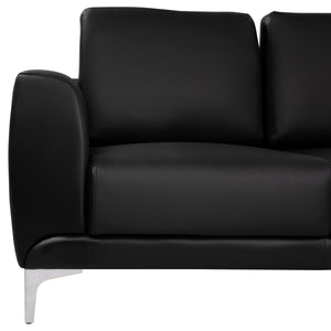 ΚΑΝΑΠΕΣ 3ΘΕΣΙΟΣ KENZIE HM3121.31 ΜΕ ΜΑΥΡΟ PU 190x81x81 εκ. - Pakobazaar