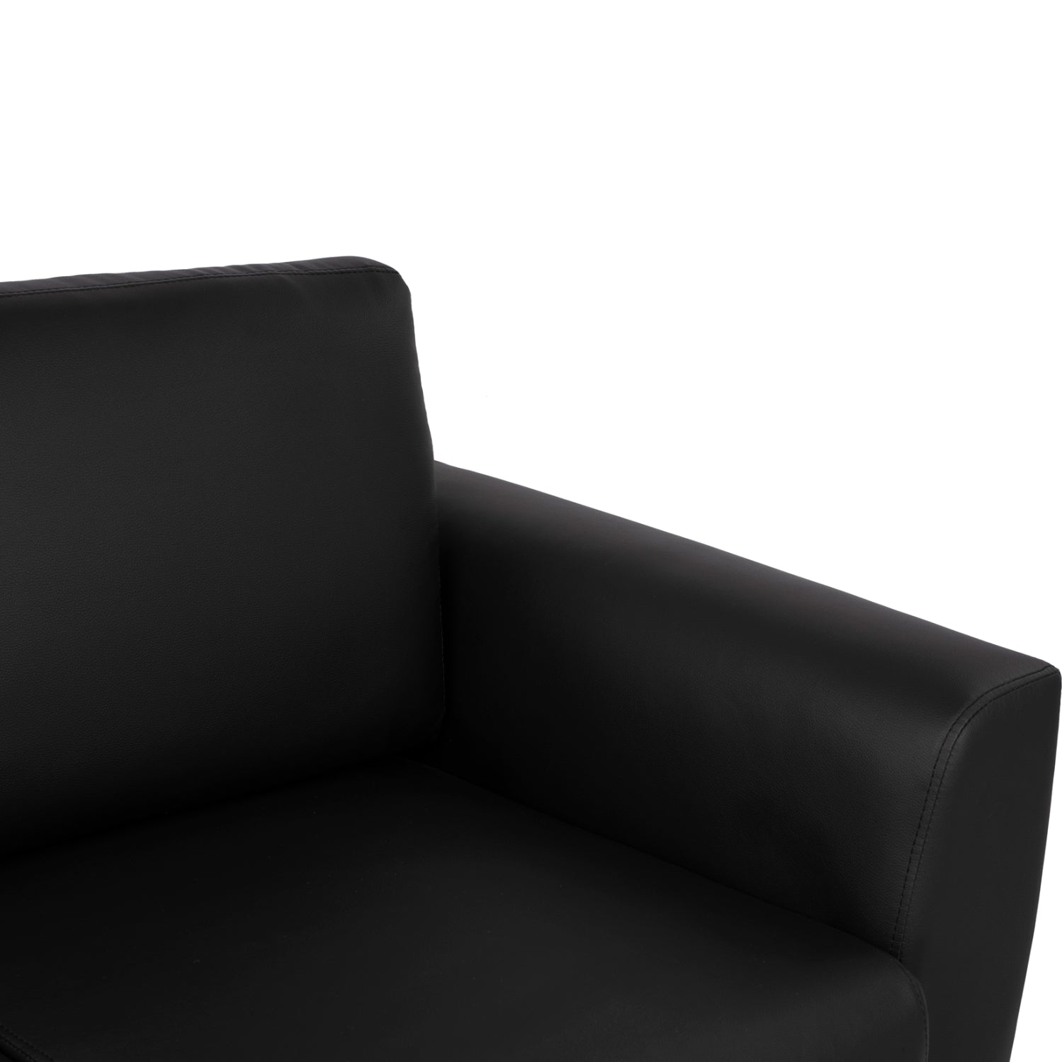 ΚΑΝΑΠΕΣ 3ΘΕΣΙΟΣ KENZIE HM3121.31 ΜΕ ΜΑΥΡΟ PU 190x81x81 εκ. - Pakobazaar