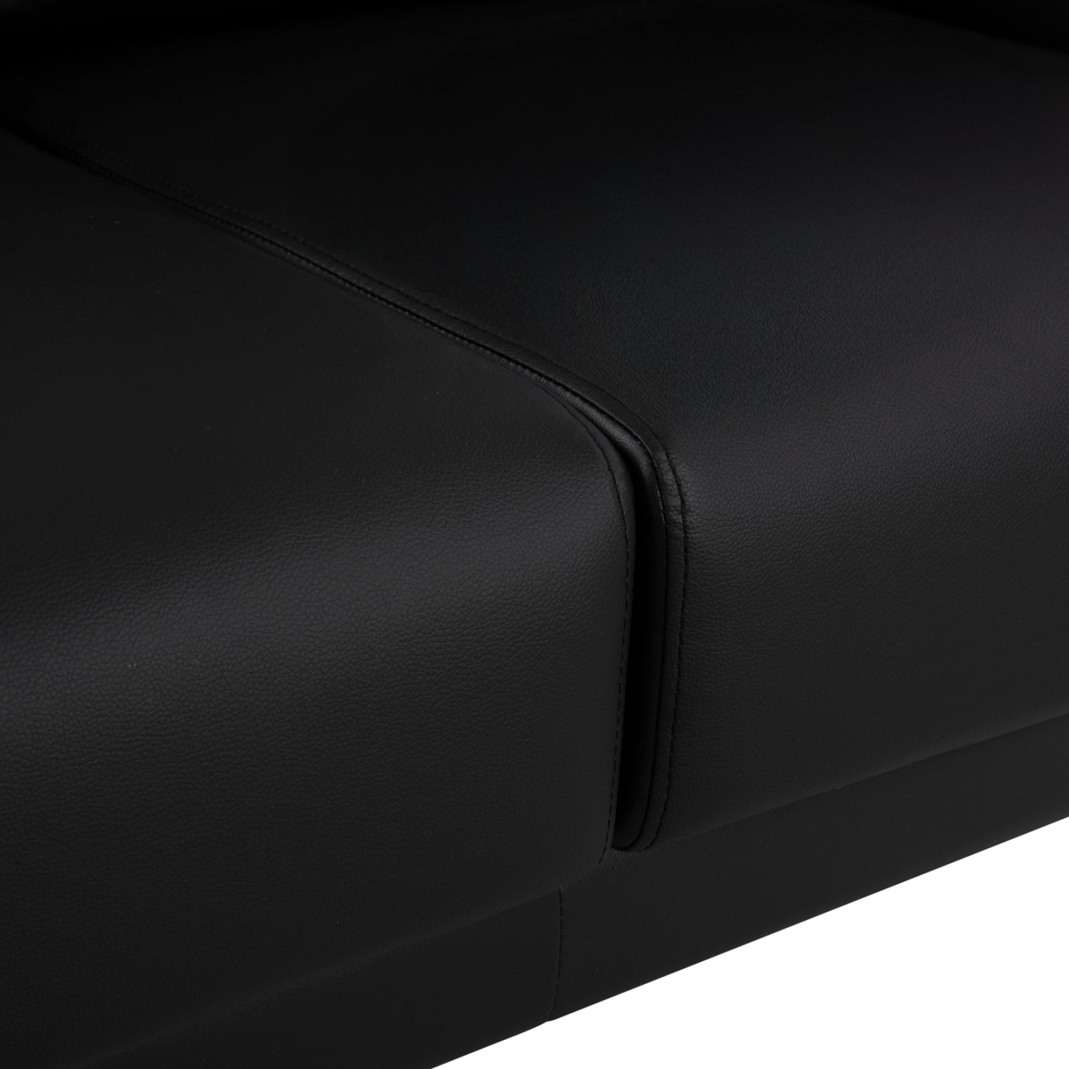 ΚΑΝΑΠΕΣ 3ΘΕΣΙΟΣ KENZIE HM3121.31 ΜΕ ΜΑΥΡΟ PU 190x81x81 εκ. - Pakobazaar