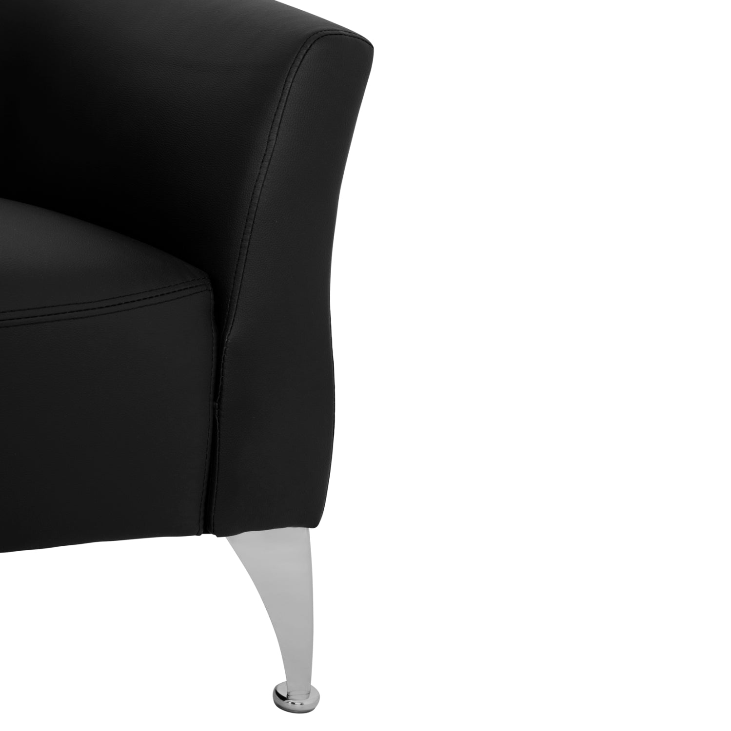 ΚΑΝΑΠΕΣ 3ΘΕΣΙΟΣ KIANA HM3122.31 ΜΕ ΜΑΥΡΟ PU 180x75x71 εκ. - Pakobazaar