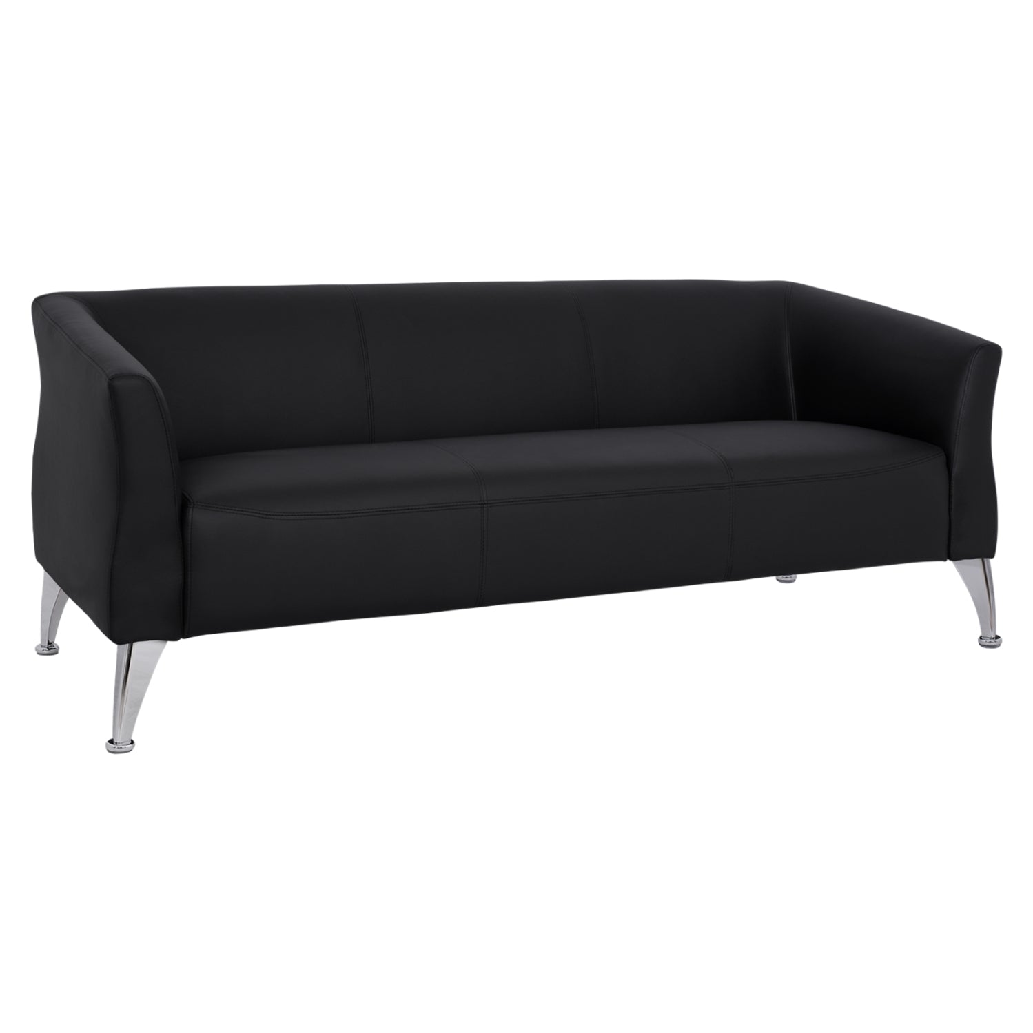 ΚΑΝΑΠΕΣ 3ΘΕΣΙΟΣ KIANA HM3122.31 ΜΕ ΜΑΥΡΟ PU 180x75x71 εκ. - Pakobazaar