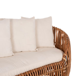 ΚΑΝΑΠΕΣ-ΑΝΑΚΛΙΝΤΡΟ LANTRY HM5991 ΦΥΣΙΚΟ RATTAN- ΛΕΥΚΑ ΜΑΞΙΛΑΡΙΑ 215x60x78Yεκ. - Pakobazaar