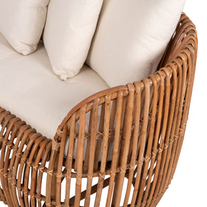 ΚΑΝΑΠΕΣ-ΑΝΑΚΛΙΝΤΡΟ LANTRY HM5991 ΦΥΣΙΚΟ RATTAN- ΛΕΥΚΑ ΜΑΞΙΛΑΡΙΑ 215x60x78Yεκ. - Pakobazaar