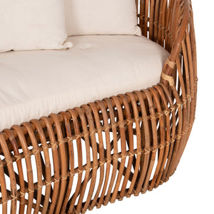 ΚΑΝΑΠΕΣ-ΑΝΑΚΛΙΝΤΡΟ LANTRY HM5991 ΦΥΣΙΚΟ RATTAN- ΛΕΥΚΑ ΜΑΞΙΛΑΡΙΑ 215x60x78Yεκ. - Pakobazaar