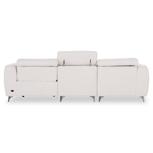ΚΑΝΑΠΕΣ ΑΡΙΣΤΕΡΗ ΓΩΝΙΑ 3Θ ΜΕ RECLINE VALENTE HM3317.02L ΜΠΕΖ ΥΦΑΣΜΑ 275x160x104Yεκ