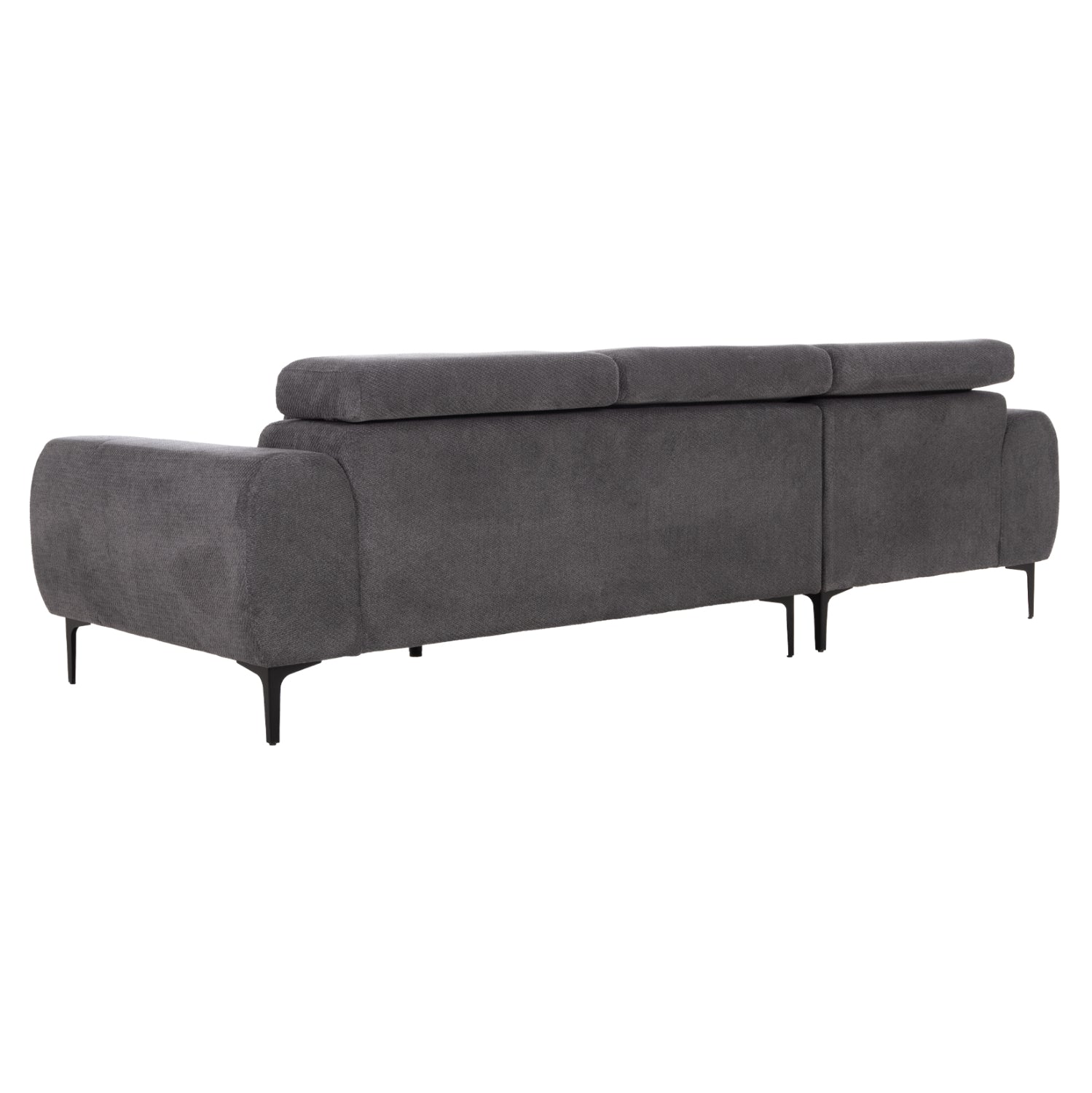 ΚΑΝΑΠΕΣ ΑΡΙΣΤΕΡΗ ΓΩΝΙΑ DIVYA HM3267.12L ΓΚΡΙ ΥΦΑΣΜΑ 260x100-174x104Υεκ. - Pakobazaar