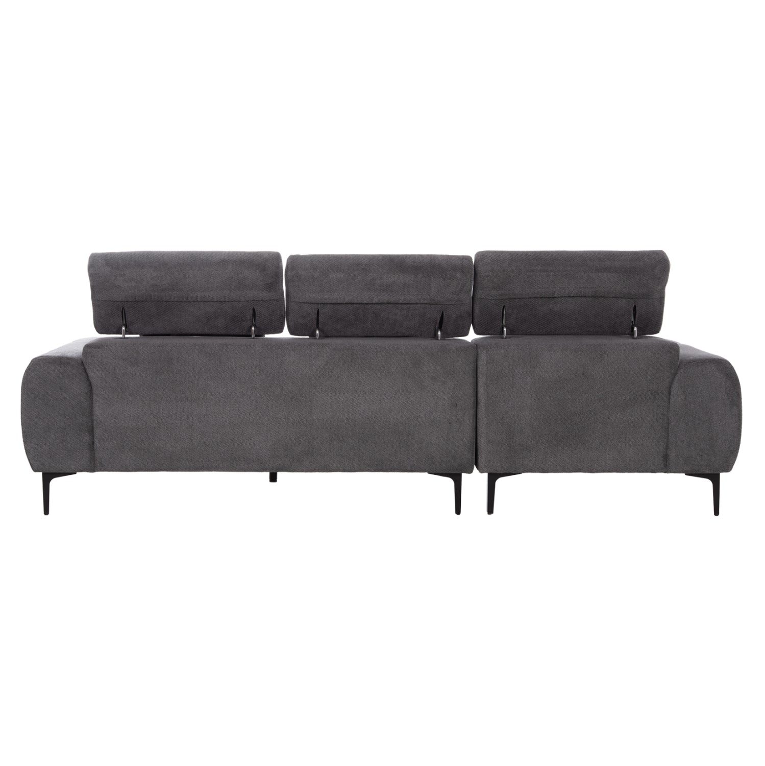 ΚΑΝΑΠΕΣ ΑΡΙΣΤΕΡΗ ΓΩΝΙΑ DIVYA HM3267.12L ΓΚΡΙ ΥΦΑΣΜΑ 260x100-174x104Υεκ. - Pakobazaar