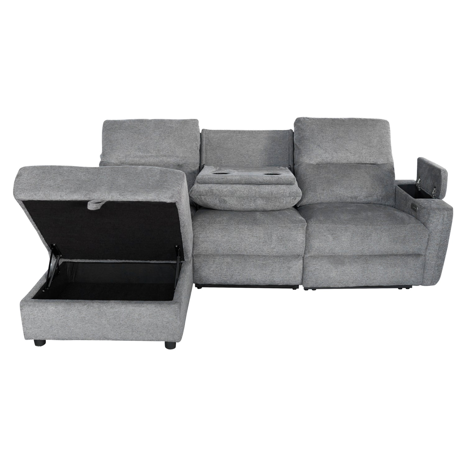 ΚΑΝΑΠΕΣ ΑΡΙΣΤΕΡΗ ΓΩΝΙΑ SYNTHIA HM3308.03L ΑΝΑΚΛΙΣΗ & ΑΠΟΘ.ΧΩΡΟΣ--ΓΚΡΙ 246x159x97Υεκ - Pakobazaar