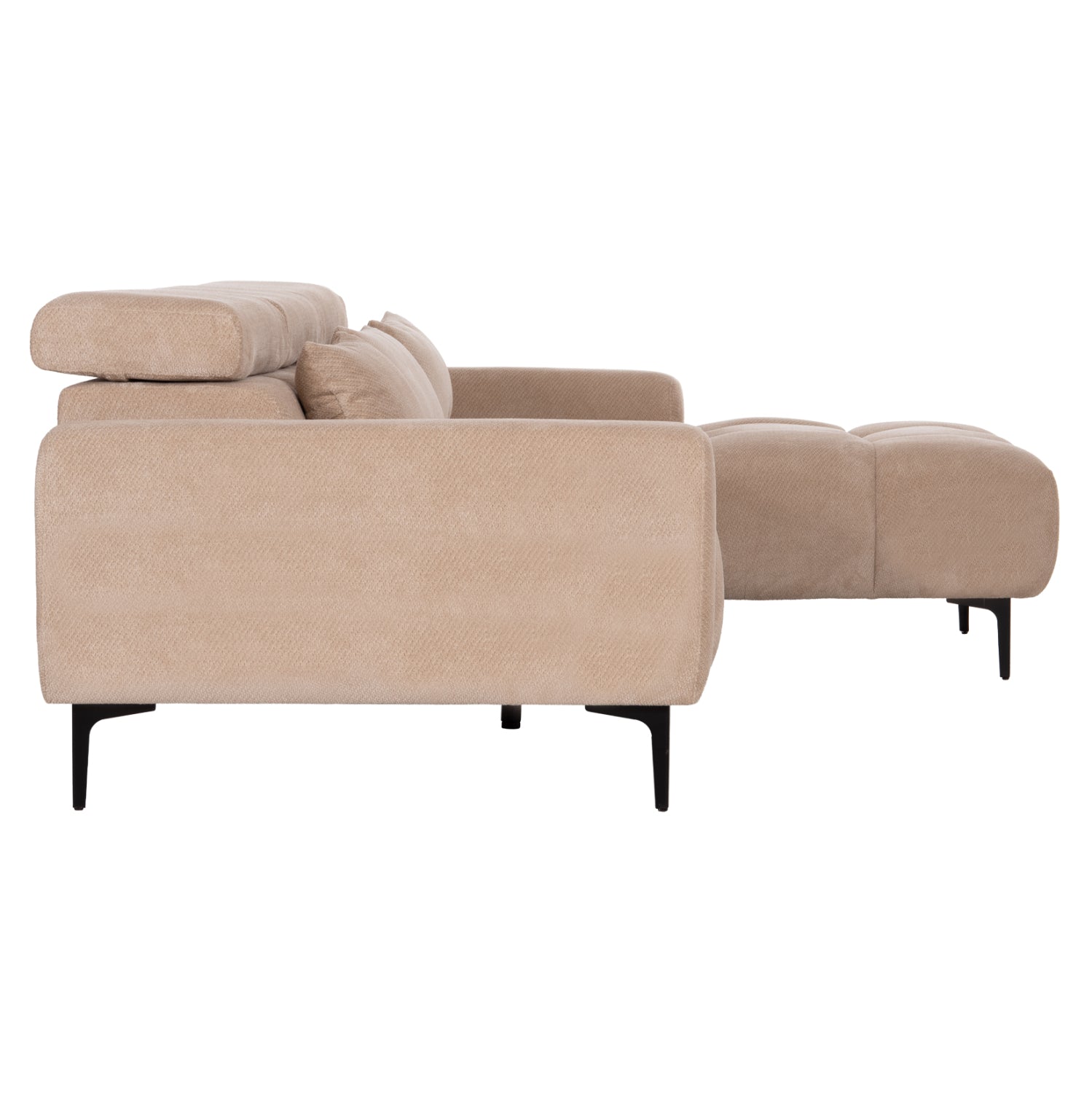 ΚΑΝΑΠΕΣ ΔΕΞΙΑ ΓΩΝΙΑ DIVYA HM3267.11R ΜΠΕΖ ΥΦΑΣΜΑ 260x100-174x104Υεκ. - Pakobazaar