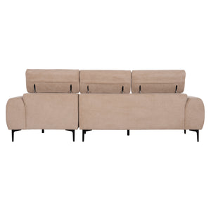 ΚΑΝΑΠΕΣ ΔΕΞΙΑ ΓΩΝΙΑ DIVYA HM3267.11R ΜΠΕΖ ΥΦΑΣΜΑ 260x100-174x104Υεκ. - Pakobazaar