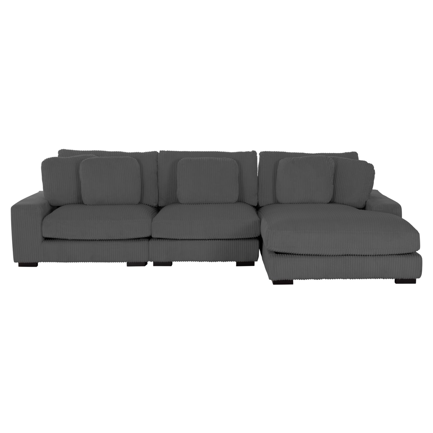 ΚΑΝΑΠΕΣ ΔΕΞΙΑ ΓΩΝΙΑ CRANFIELD HM3287.01R ΓΚΡΙ ΡΙΓΕ ΥΦΑΣΜΑ 315x167(γωνία)x67Υεκ. - Pakobazaar