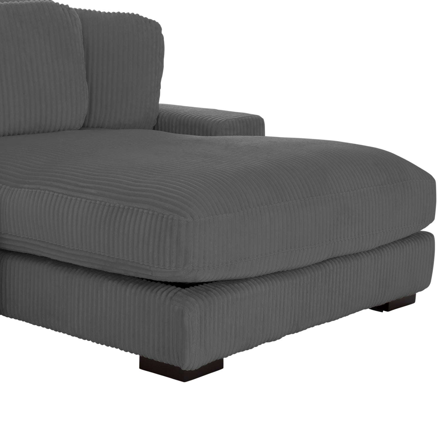 ΚΑΝΑΠΕΣ ΔΕΞΙΑ ΓΩΝΙΑ CRANFIELD HM3287.01R ΓΚΡΙ ΡΙΓΕ ΥΦΑΣΜΑ 315x167(γωνία)x67Υεκ. - Pakobazaar