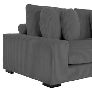 ΚΑΝΑΠΕΣ ΔΕΞΙΑ ΓΩΝΙΑ CRANFIELD HM3287.01R ΓΚΡΙ ΡΙΓΕ ΥΦΑΣΜΑ 315x167(γωνία)x67Υεκ. - Pakobazaar