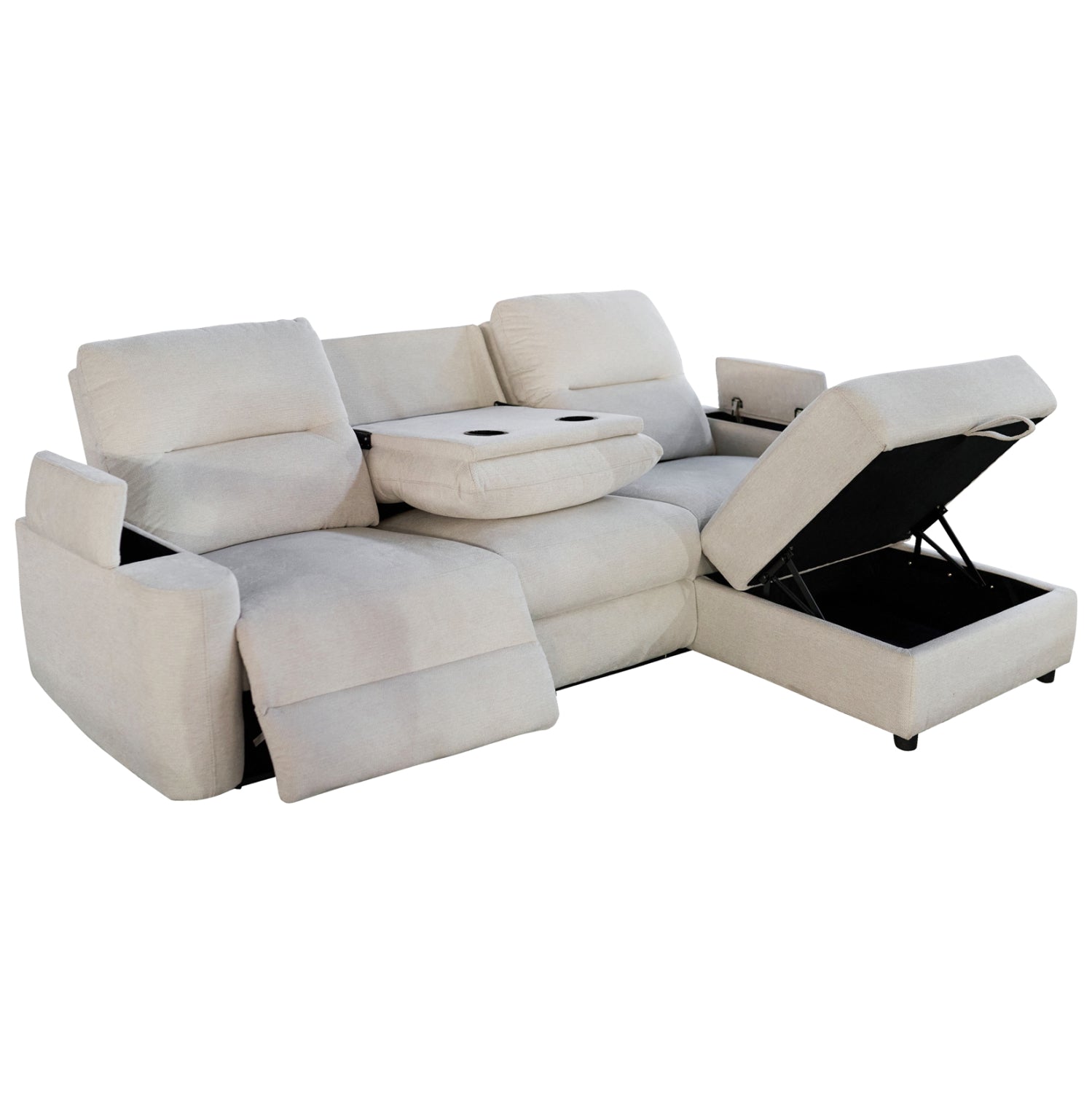ΚΑΝΑΠΕΣ ΔΕΞΙΑ ΓΩΝΙΑ SYNTHIA HM3308.01R ΑΝΑΚΛΙΣΗ & ΑΠΟΘ.ΧΩΡΟΣ--ΜΠΕΖ 246x159x97Υεκ - Pakobazaar