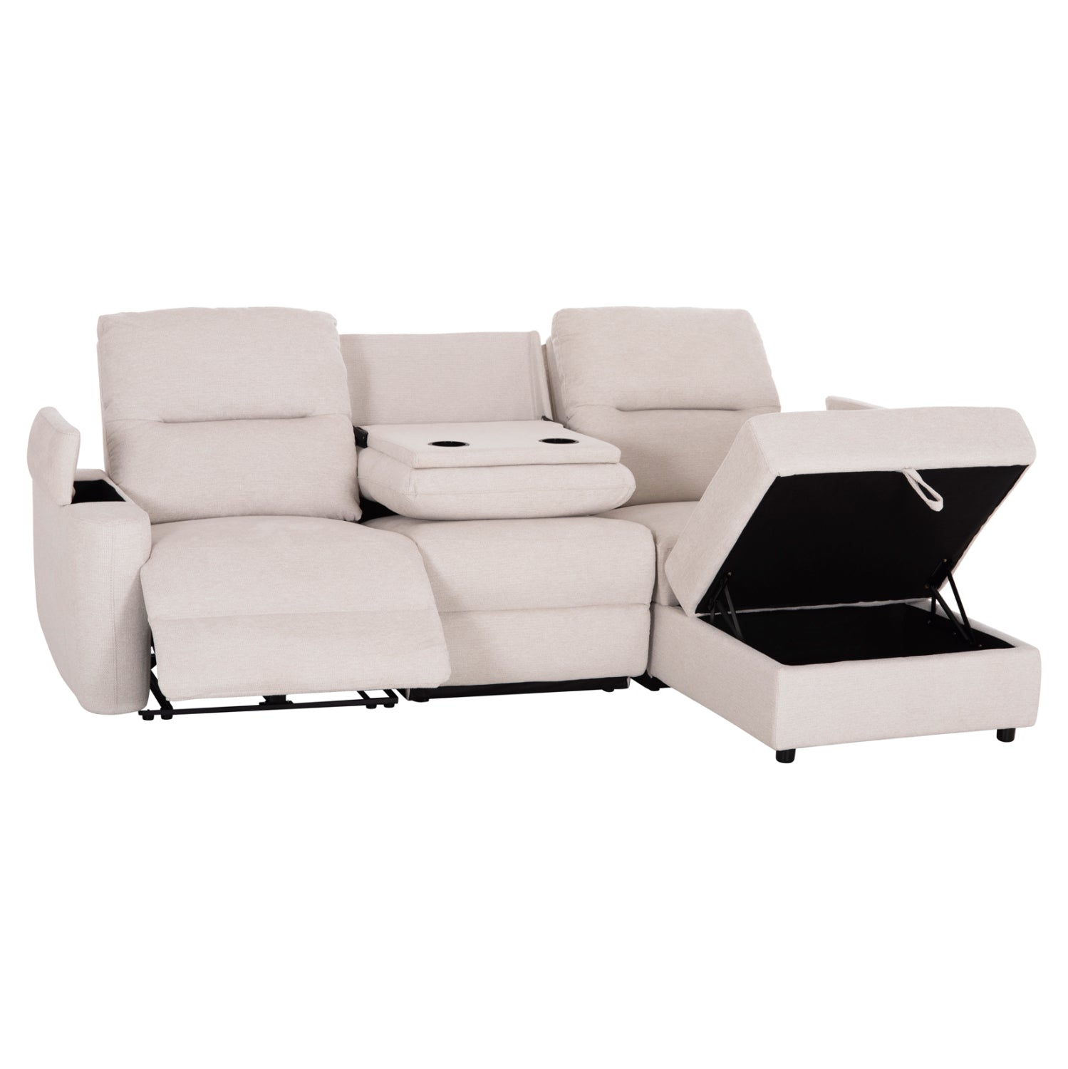 ΚΑΝΑΠΕΣ ΔΕΞΙΑ ΓΩΝΙΑ SYNTHIA HM3308.01R ΑΝΑΚΛΙΣΗ & ΑΠΟΘ.ΧΩΡΟΣ--ΜΠΕΖ 245x170x98Υεκ - Pakobazaar