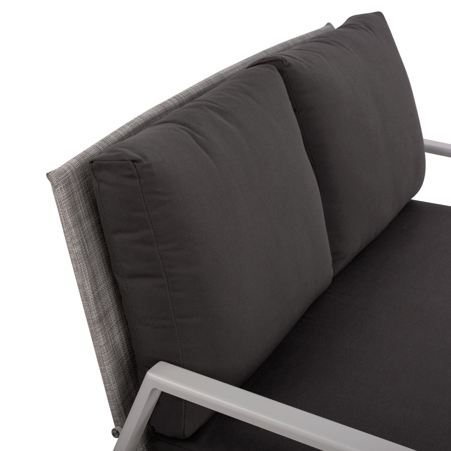 ΚΑΝΑΠΕΣ ΔΙΘΕΣΙΟΣ ΑΛΟΥΜΙΝΙΟΥ TABBY HM5561.01 ΛΕΥΚΟΣ ΜΕ ΜΑΞΙΛΑΡΙΑ - Pakobazaar