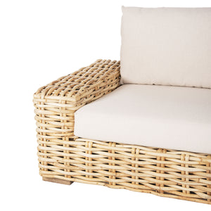 ΚΑΝΑΠΕΣ 2-ΘΕΣΙΟΣ TROPEL HM9809 ΞΥΛΟ MANGO-RATTAN ΦΥΣΙΚΟ-ΛΕΥΚΑ ΜΑΞΙΛΑΡΙΑ 192x88x70-85Υεκ. - Pakobazaar