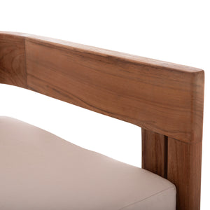 ΚΑΝΑΠΕΣ ΔΙΘΕΣΙΟΣ ΣΕΙΡΑ KIOTO HM6381 ΞΥΛΟ TEAK ΦΥΣΙΚΟ-ΜΠΕΖ ΜΑΞΙΛΑΡΙΑ 140x77x72Υεκ. - Pakobazaar