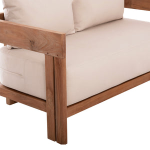 ΚΑΝΑΠΕΣ ΔΙΘΕΣΙΟΣ ΣΕΙΡΑ KIOTO HM6381 ΞΥΛΟ TEAK ΦΥΣΙΚΟ-ΜΠΕΖ ΜΑΞΙΛΑΡΙΑ 140x77x72Υεκ. - Pakobazaar