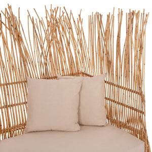 ΚΑΝΑΠΕΣ ΕΞ. ΧΩΡΟΥ ZEPHYR HM5988 ΚΑΛΑΜΙΑ RATTAN ΦΥΣΙΚΟ-ΜΠΕΖ ΜΑΞΙΛΑΡΙΑ 200x120x142Yεκ. - Pakobazaar