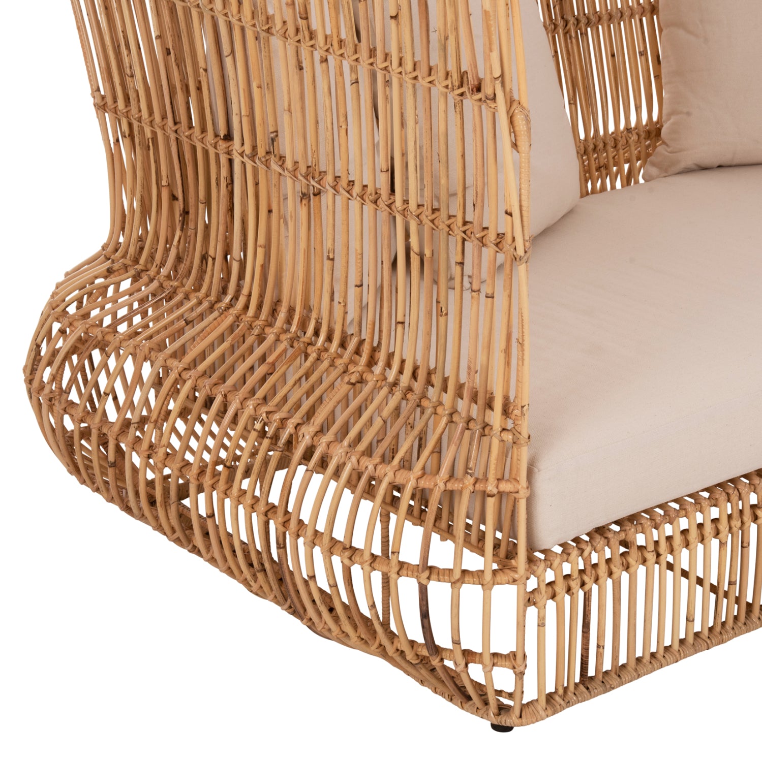 ΚΑΝΑΠΕΣ ΕΞ. ΧΩΡΟΥ ZEPHYR HM5988 ΚΑΛΑΜΙΑ RATTAN ΦΥΣΙΚΟ-ΜΠΕΖ ΜΑΞΙΛΑΡΙΑ 200x120x142Yεκ. - Pakobazaar