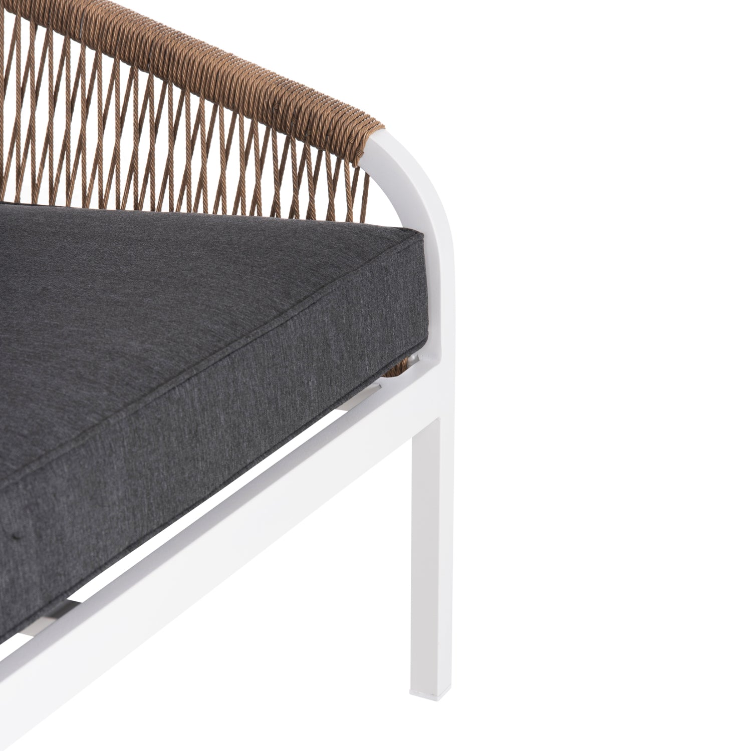 ΚΑΝΑΠΕΣ ΕΞ.ΧΩΡΟΥ 3ΘΕΣΙΟΣ MAERLY HM6055.01 ΑΛΟΥΜΙΝΙΟ ΛΕΥΚΟ-ΣΧΟΙΝΙ-ΑΝΘΡΑΚΙ ΜΑΞΙΛΑΡΙΑ - Pakobazaar