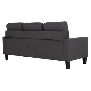 ΚΑΝΑΠΕΣ ΓΩΝΙΑ ΑΝΑΣΤΡΕΨΙΜΗ MEGGY HM3297.11 ΓΚΡΙ ΥΦΑΣΜΑ 184.5x75-129x86Yεκ.