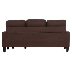 ΚΑΝΑΠΕΣ ΓΩΝΙΑ ΑΝΑΣΤΡΕΨΙΜΗ MEGGY HM3297.12 ΚΑΦΕ ΥΦΑΣΜΑ 184.5x129x86Yεκ.