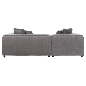 ΚΑΝΑΠΕΣ ΓΩΝΙΑ (ΑΡΙΣΤΕΡΗ) 3-ΘΕΣΙΟΣ GRACE HM3280.03L ΓΚΡΙ ΥΦΑΣΜΑ 252x160x70-90Υεκ - Pakobazaar