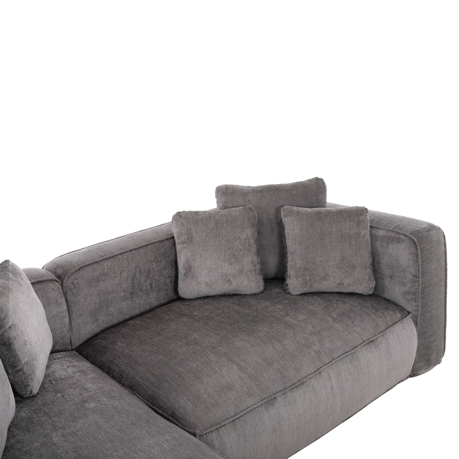 ΚΑΝΑΠΕΣ ΓΩΝΙΑ (ΑΡΙΣΤΕΡΗ) 3-ΘΕΣΙΟΣ GRACE HM3280.03L ΓΚΡΙ ΥΦΑΣΜΑ 252x160x70-90Υεκ - Pakobazaar