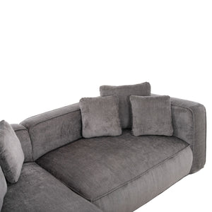 ΚΑΝΑΠΕΣ ΓΩΝΙΑ (ΑΡΙΣΤΕΡΗ) 3-ΘΕΣΙΟΣ GRACE HM3280.03L ΓΚΡΙ ΥΦΑΣΜΑ 252x160x70-90Υεκ - Pakobazaar