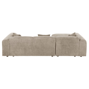 ΚΑΝΑΠΕΣ ΓΩΝΙΑ (ΑΡΙΣΤΕΡΗ) BRICKEN HM3275.01L ΜΠΕΖ ΥΦΑΣΜΑ 110-282x98-160x72Υεκ. - Pakobazaar