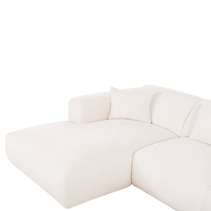 ΚΑΝΑΠΕΣ ΓΩΝΙΑ (ΑΡΙΣΤΕΡΗ) BRICKEN HM3275.02L ΛΕΥΚΟ ΥΦΑΣΜΑ 110-282x98-160x72Υεκ. - Pakobazaar