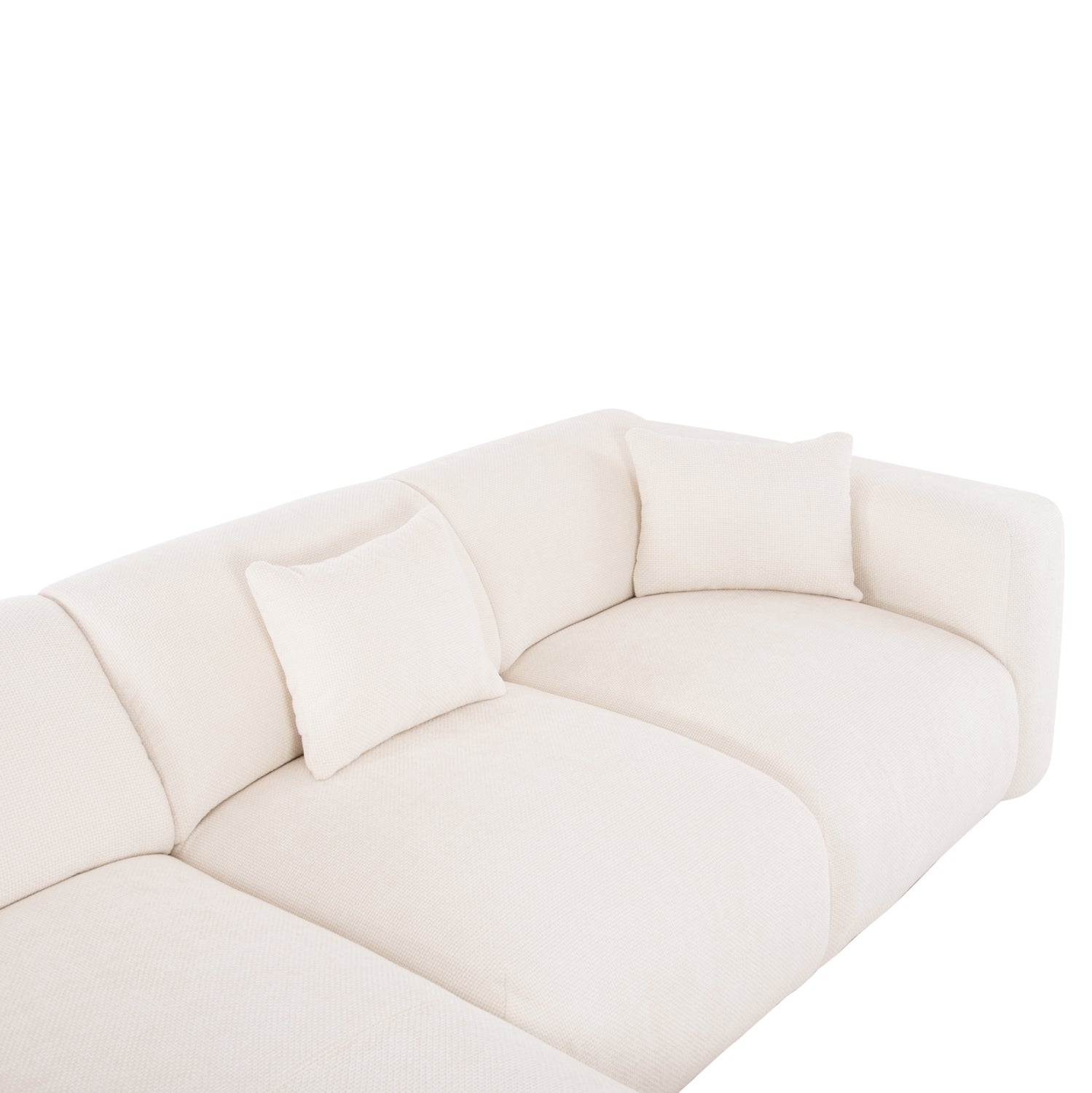ΚΑΝΑΠΕΣ ΓΩΝΙΑ (ΑΡΙΣΤΕΡΗ) BRICKEN HM3275.02L ΛΕΥΚΟ ΥΦΑΣΜΑ 110-282x98-160x72Υεκ. - Pakobazaar