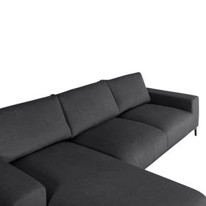 ΚΑΝΑΠΕΣ ΓΩΝΙΑ (ΑΡΙΣΤΕΡΗ) NOA HM3278.02L ΑΝΘΡΑΚΙ ΥΦΑΣΜΑ 288x90-157x67-80Υεκ. - Pakobazaar