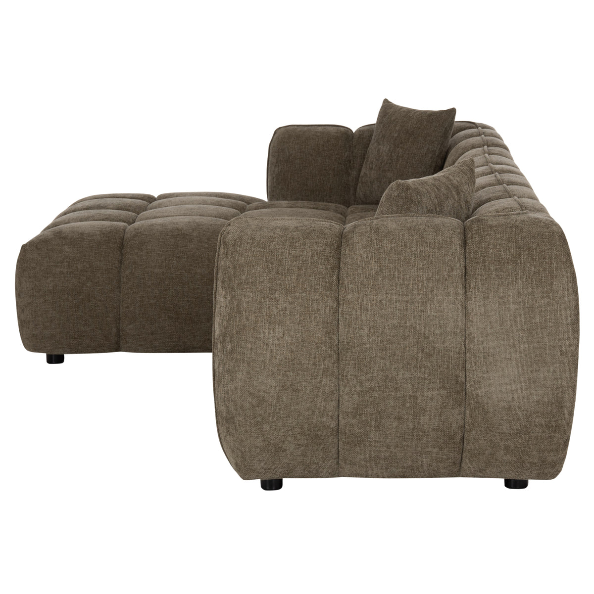 ΚΑΝΑΠΕΣ ΓΩΝΙΑ (ΑΡΙΣΤΕΡΗ) LYKKE HM3326.03L ΠΡΑΣΙΝΟ ΥΦΑΣΜΑ 280x83-160(η γωνία)x80Υεκ - Pakobazaar