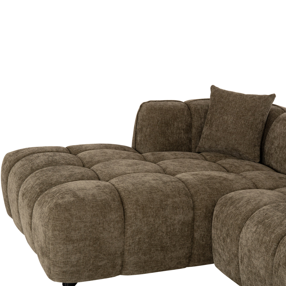 ΚΑΝΑΠΕΣ ΓΩΝΙΑ (ΑΡΙΣΤΕΡΗ) LYKKE HM3326.03L ΠΡΑΣΙΝΟ ΥΦΑΣΜΑ 280x83-160(η γωνία)x80Υεκ - Pakobazaar