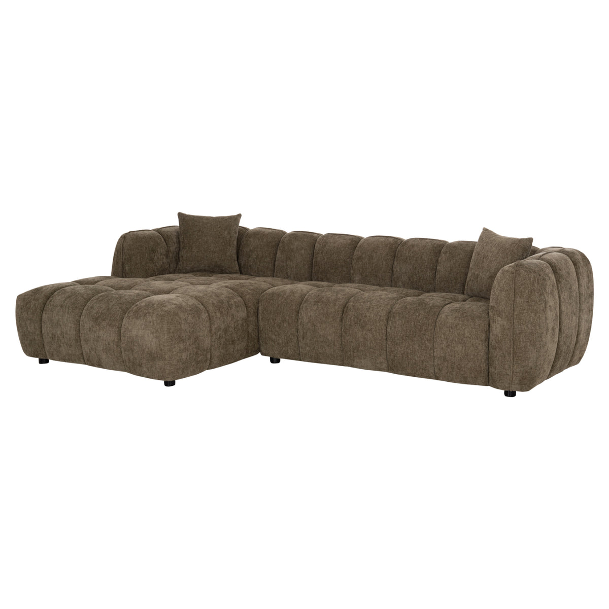 ΚΑΝΑΠΕΣ ΓΩΝΙΑ (ΑΡΙΣΤΕΡΗ) LYKKE HM3326.03L ΠΡΑΣΙΝΟ ΥΦΑΣΜΑ 280x83-160(η γωνία)x80Υεκ - Pakobazaar