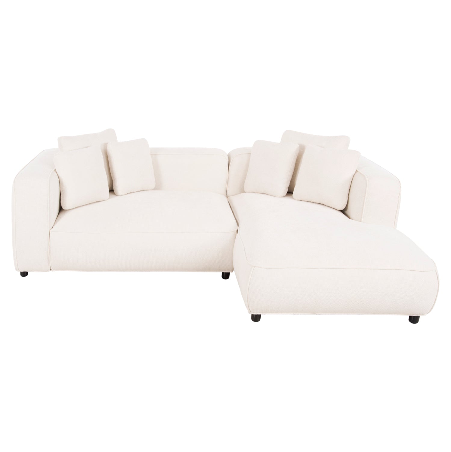 ΚΑΝΑΠΕΣ ΓΩΝΙΑ (ΔΕΞΙΑ) 3-ΘΕΣΙΟΣ GRACE HM3280.02R ΛΕΥΚΟ ΥΦΑΣΜΑ 252x160x70-90Υεκ - Pakobazaar