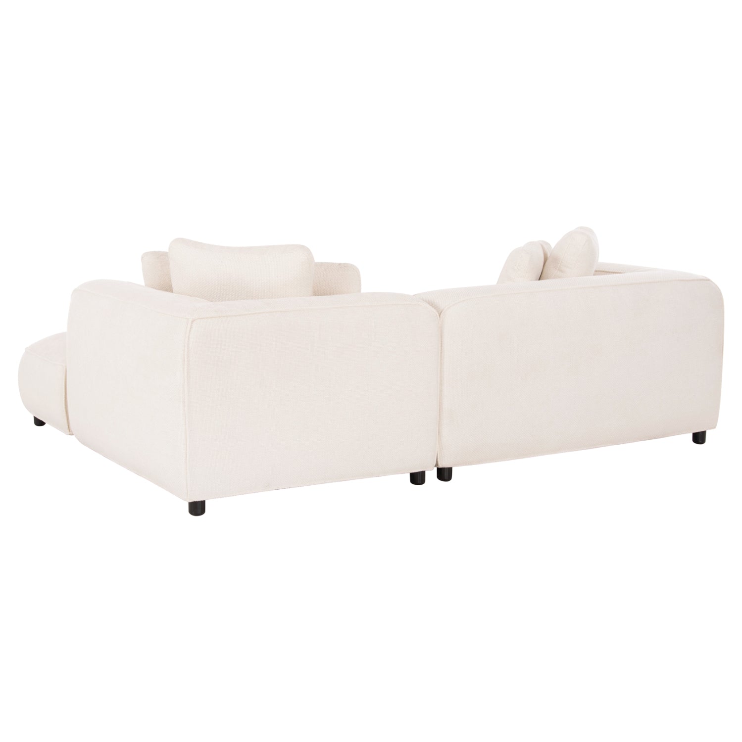 ΚΑΝΑΠΕΣ ΓΩΝΙΑ (ΔΕΞΙΑ) 3-ΘΕΣΙΟΣ GRACE HM3280.02R ΛΕΥΚΟ ΥΦΑΣΜΑ 252x160x70-90Υεκ - Pakobazaar