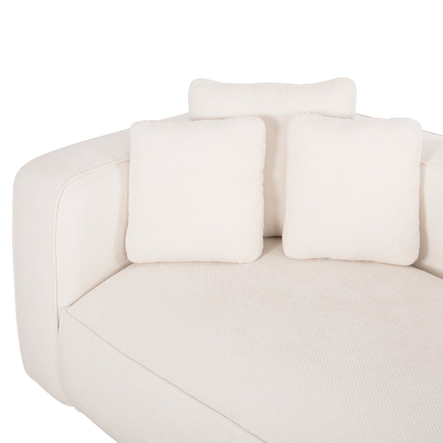 ΚΑΝΑΠΕΣ ΓΩΝΙΑ (ΔΕΞΙΑ) 3-ΘΕΣΙΟΣ GRACE HM3280.02R ΛΕΥΚΟ ΥΦΑΣΜΑ 252x160x70-90Υεκ - Pakobazaar
